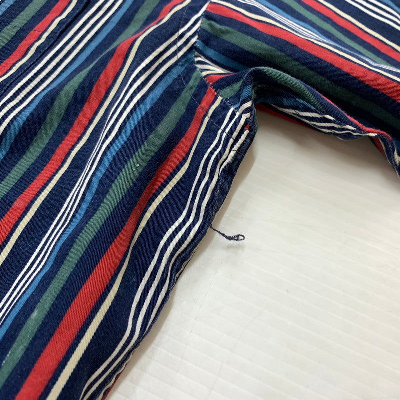 【中古品】【メンズ】 PENDLETON ペンドルトン BUTTON DOWN S/S STRIPE SHIRT VINTAGE ボタンダウン ショートスリーブ ストライプシャツ 半袖 トップス ヴィンテージ 145-260610-ko-02-tei サイズ：M カラー：マルチ 万代Net店