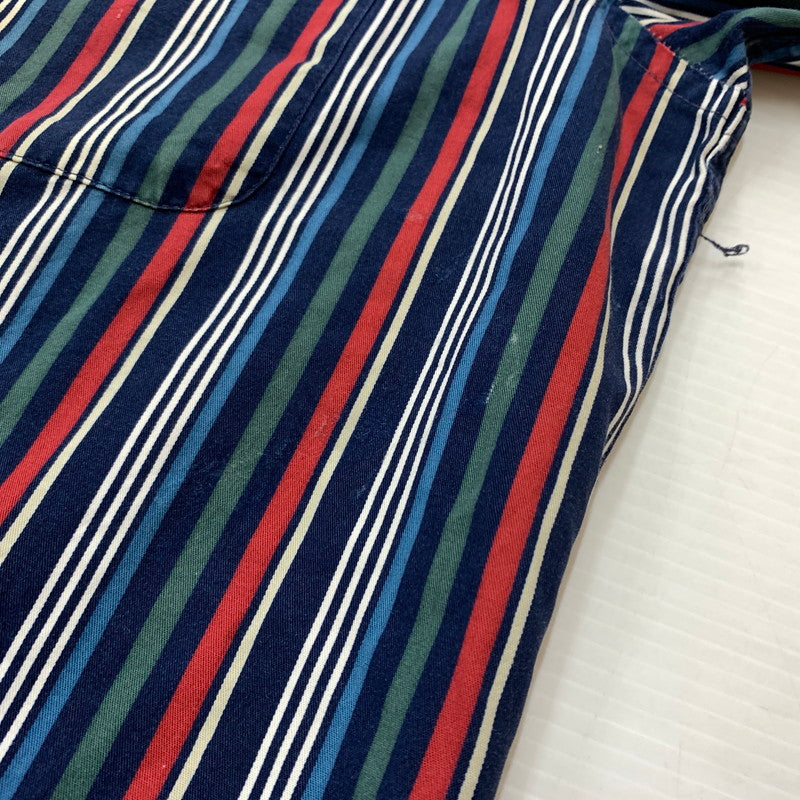 【中古品】【メンズ】 PENDLETON ペンドルトン BUTTON DOWN S/S STRIPE SHIRT VINTAGE ボタンダウン ショートスリーブ ストライプシャツ 半袖 トップス ヴィンテージ 145-260610-ko-02-tei サイズ：M カラー：マルチ 万代Net店