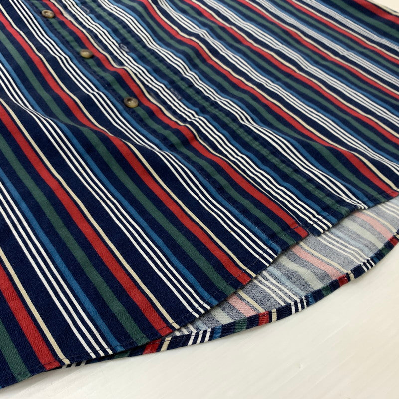 【中古品】【メンズ】 PENDLETON ペンドルトン BUTTON DOWN S/S STRIPE SHIRT VINTAGE ボタンダウン ショートスリーブ ストライプシャツ 半袖 トップス ヴィンテージ 145-260610-ko-02-tei サイズ：M カラー：マルチ 万代Net店