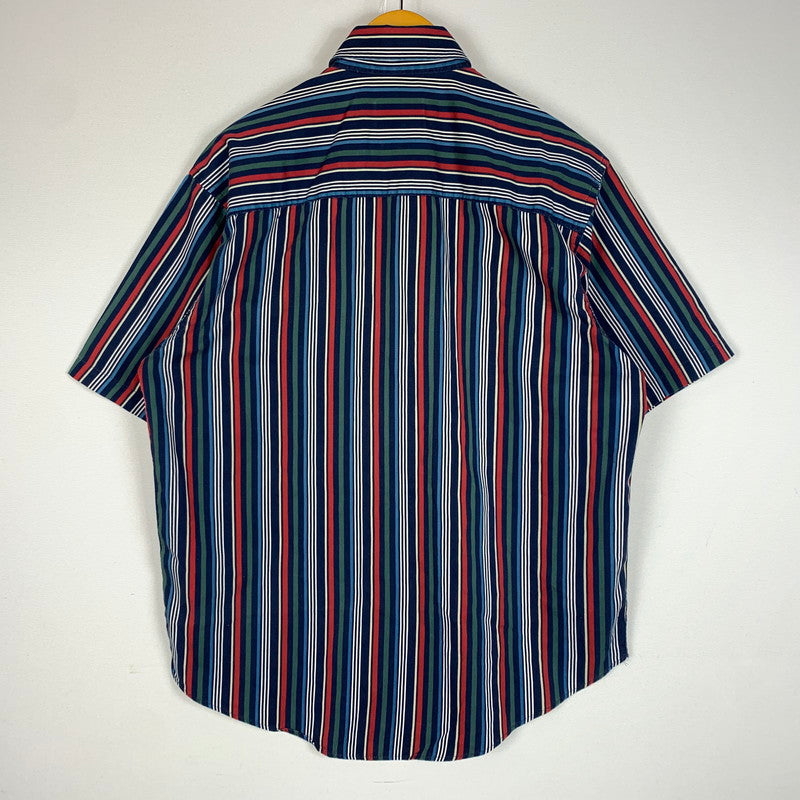 【中古品】【メンズ】 PENDLETON ペンドルトン BUTTON DOWN S/S STRIPE SHIRT VINTAGE ボタンダウン ショートスリーブ ストライプシャツ 半袖 トップス ヴィンテージ 145-260610-ko-02-tei サイズ：M カラー：マルチ 万代Net店