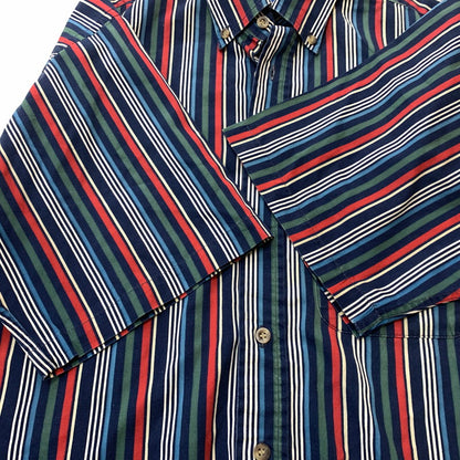 【中古品】【メンズ】 PENDLETON ペンドルトン BUTTON DOWN S/S STRIPE SHIRT VINTAGE ボタンダウン ショートスリーブ ストライプシャツ 半袖 トップス ヴィンテージ 145-260610-ko-02-tei サイズ：M カラー：マルチ 万代Net店