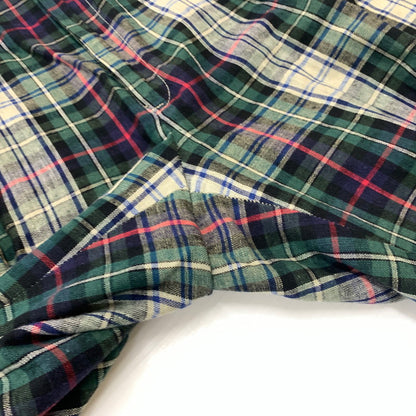 【中古品】【メンズ】 Polo Ralph Lauren ポロラルフローレン CHECK PANTS チェックパンツ ボトムス コットンリネンパンツ 156-260607-ko-13-tei サイズ：36 カラー：グリーン系 万代Net店