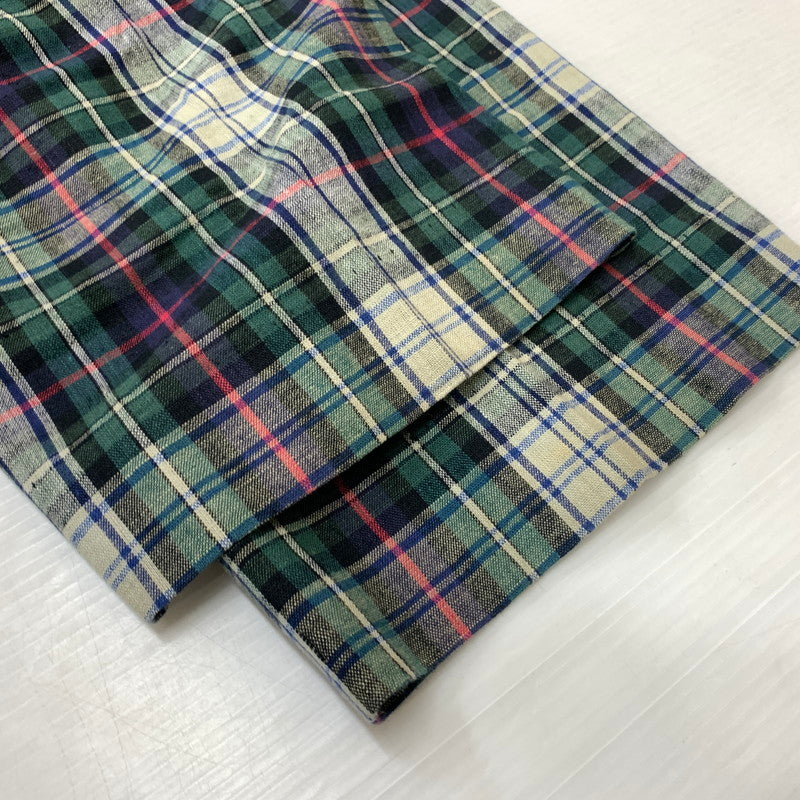 【中古品】【メンズ】 Polo Ralph Lauren ポロラルフローレン CHECK PANTS チェックパンツ ボトムス コットンリネンパンツ 156-260607-ko-13-tei サイズ：36 カラー：グリーン系 万代Net店