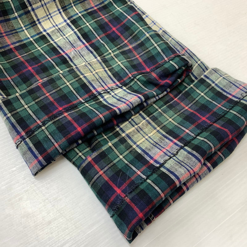 【中古品】【メンズ】 Polo Ralph Lauren ポロラルフローレン CHECK PANTS チェックパンツ ボトムス コットンリネンパンツ 156-260607-ko-13-tei サイズ：36 カラー：グリーン系 万代Net店
