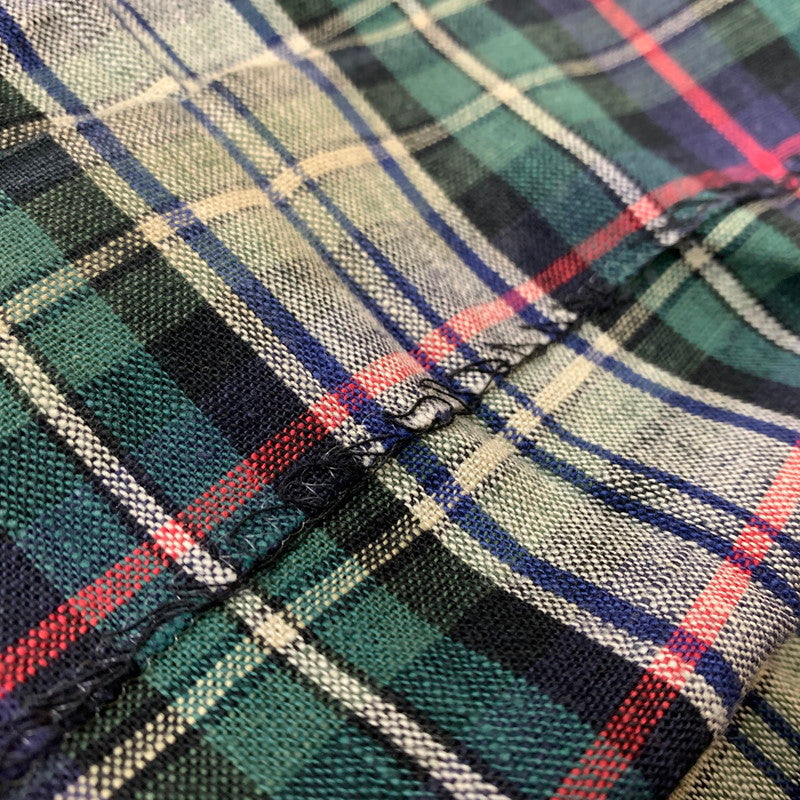 【中古品】【メンズ】 Polo Ralph Lauren ポロラルフローレン CHECK PANTS チェックパンツ ボトムス コットンリネンパンツ 156-260607-ko-13-tei サイズ：36 カラー：グリーン系 万代Net店
