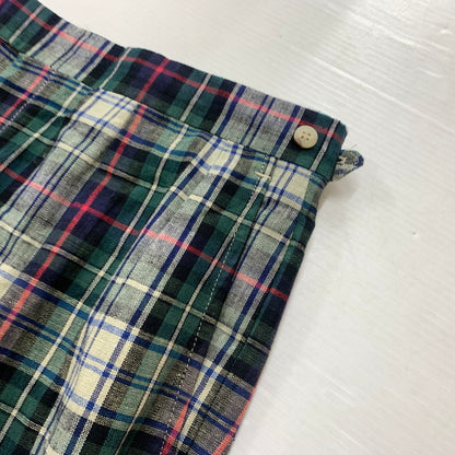 【中古品】【メンズ】 Polo Ralph Lauren ポロラルフローレン CHECK PANTS チェックパンツ ボトムス コットンリネンパンツ 156-260607-ko-13-tei サイズ：36 カラー：グリーン系 万代Net店