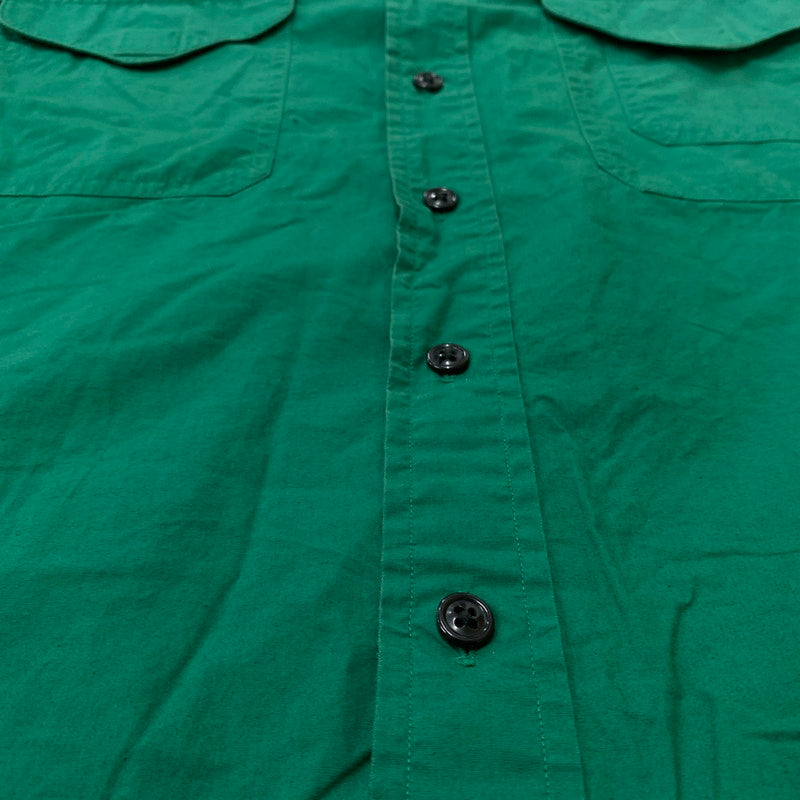 【中古品】【メンズ】 POLO RALPH LAUREN ポロラルフローレン 90's ARM PATCH SOLID SHIRT 90年代 アーム パッチ ソリッド シャツ 長袖 トップス 145-260610-ko-05-tei サイズ：L カラー：グリーン 万代Net店