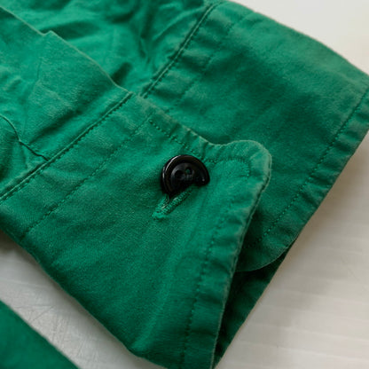 【中古品】【メンズ】 POLO RALPH LAUREN ポロラルフローレン 90's ARM PATCH SOLID SHIRT 90年代 アーム パッチ ソリッド シャツ 長袖 トップス 145-260610-ko-05-tei サイズ：L カラー：グリーン 万代Net店