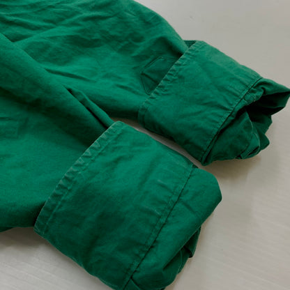 【中古品】【メンズ】 POLO RALPH LAUREN ポロラルフローレン 90's ARM PATCH SOLID SHIRT 90年代 アーム パッチ ソリッド シャツ 長袖 トップス 145-260610-ko-05-tei サイズ：L カラー：グリーン 万代Net店