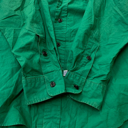 【中古品】【メンズ】 POLO RALPH LAUREN ポロラルフローレン 90's ARM PATCH SOLID SHIRT 90年代 アーム パッチ ソリッド シャツ 長袖 トップス 145-260610-ko-05-tei サイズ：L カラー：グリーン 万代Net店