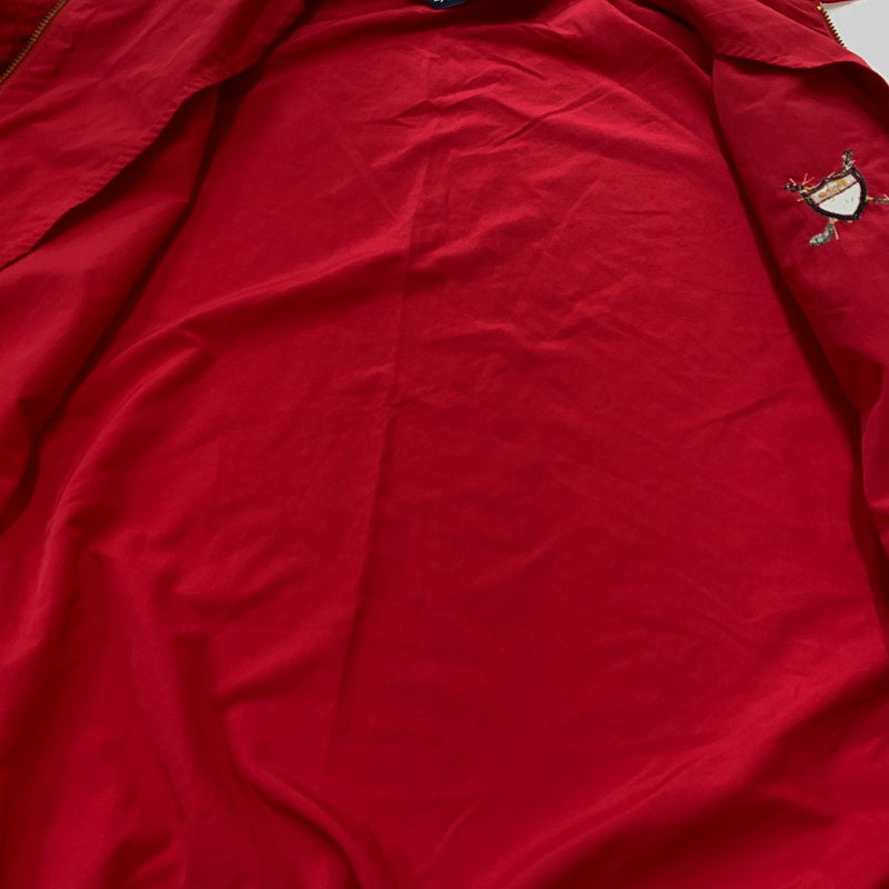 【現状渡し品】【メンズ】 POLO RALPH LAUREN ポロラルフローレン 90's BMW GOLF CUP NYLON SWING TOP 90年代 ゴルフカップ ナイロン スウィング トップ ライトアウター ジャケット 145-260610-ko-11-tei サイズ：不明 カラー：レッド 万代Net店
