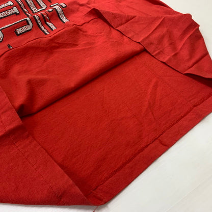【現状渡し品】【メンズ】 NIKE ナイキ 90's OHIO STATE BUCKEYES S/S TEE 90年代 オハイオ ステイツ バックアイズ ショートスリーブ Tシャツ 半袖 トップス 148-260607-ko-08-tei サイズ：XL カラー：レッド 万代Net店