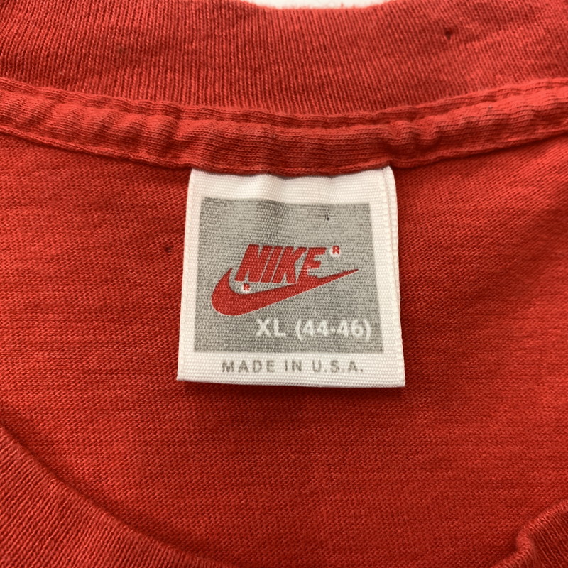 【現状渡し品】【メンズ】 NIKE ナイキ 90's OHIO STATE BUCKEYES S/S TEE 90年代 オハイオ ステイツ バックアイズ ショートスリーブ Tシャツ 半袖 トップス 148-260607-ko-08-tei サイズ：XL カラー：レッド 万代Net店