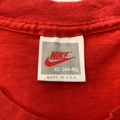 【現状渡し品】【メンズ】 NIKE ナイキ 90's OHIO STATE BUCKEYES S/S TEE 90年代 オハイオ ステイツ バックアイズ ショートスリーブ Tシャツ 半袖 トップス 148-260607-ko-08-tei サイズ：XL カラー：レッド 万代Net店