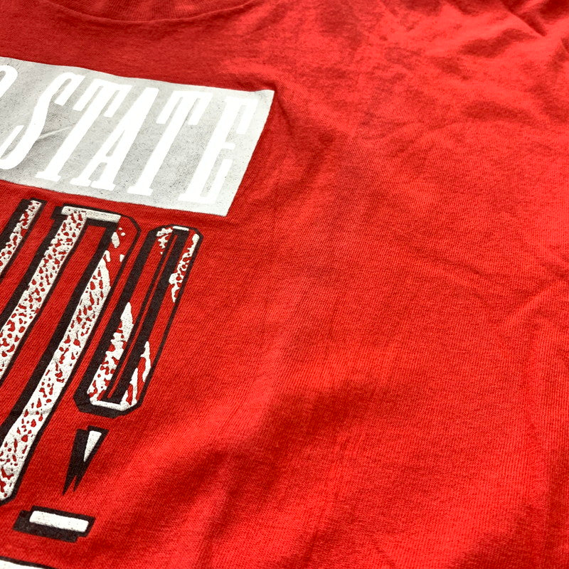 【現状渡し品】【メンズ】 NIKE ナイキ 90's OHIO STATE BUCKEYES S/S TEE 90年代 オハイオ ステイツ バックアイズ ショートスリーブ Tシャツ 半袖 トップス 148-260607-ko-08-tei サイズ：XL カラー：レッド 万代Net店