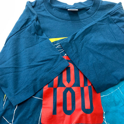 【中古品】【メンズ】 NIKE ナイキ 90's 180 DEGREES OF AIR S/S TEE 90年代 エアー ショートスリーブ Tシャツ 半袖 トップス 148-260610-ko-01-tei サイズ：L カラー：ネイビー 万代Net店