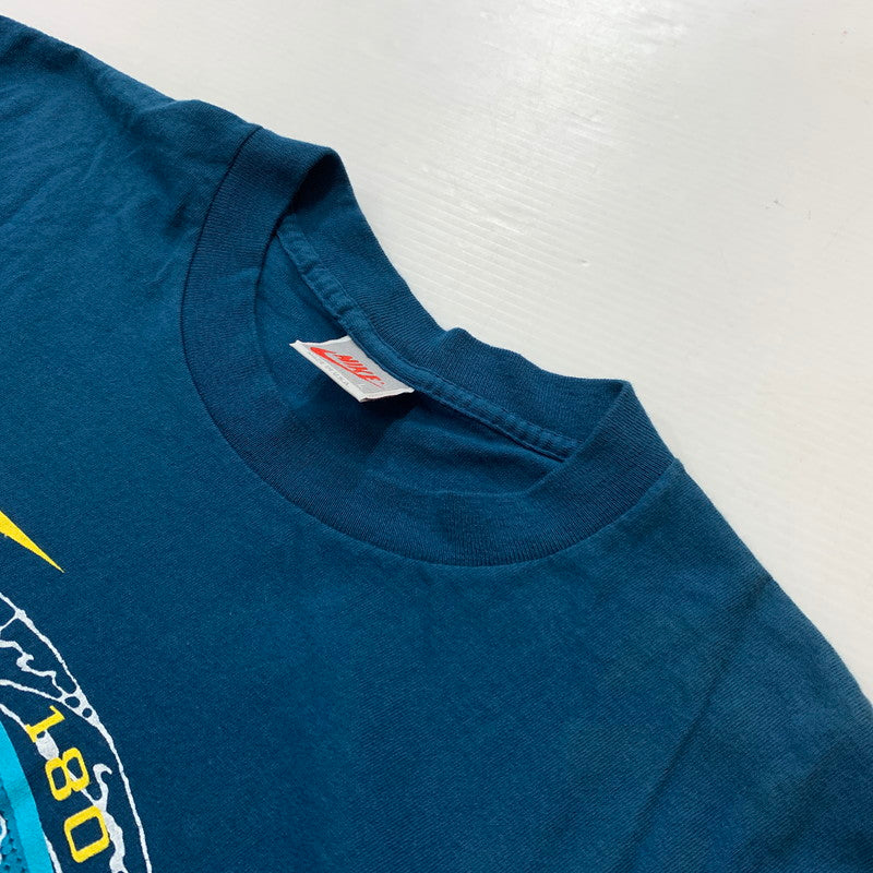 【中古品】【メンズ】 NIKE ナイキ 90's 180 DEGREES OF AIR S/S TEE 90年代 エアー ショートスリーブ Tシャツ 半袖 トップス 148-260610-ko-01-tei サイズ：L カラー：ネイビー 万代Net店