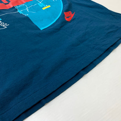 【中古品】【メンズ】 NIKE ナイキ 90's 180 DEGREES OF AIR S/S TEE 90年代 エアー ショートスリーブ Tシャツ 半袖 トップス 148-260610-ko-01-tei サイズ：L カラー：ネイビー 万代Net店