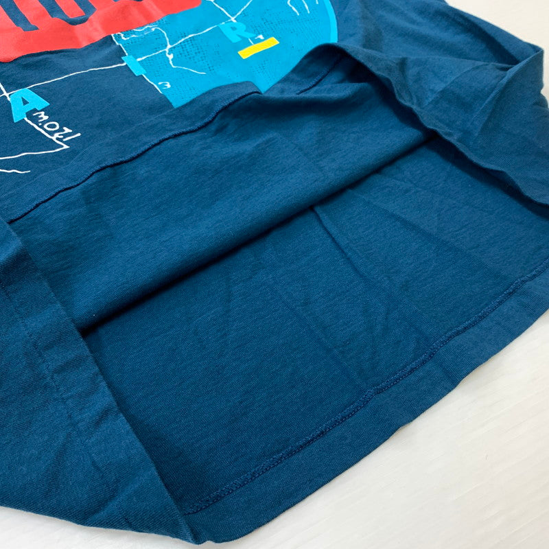 【中古品】【メンズ】 NIKE ナイキ 90's 180 DEGREES OF AIR S/S TEE 90年代 エアー ショートスリーブ Tシャツ 半袖 トップス 148-260610-ko-01-tei サイズ：L カラー：ネイビー 万代Net店