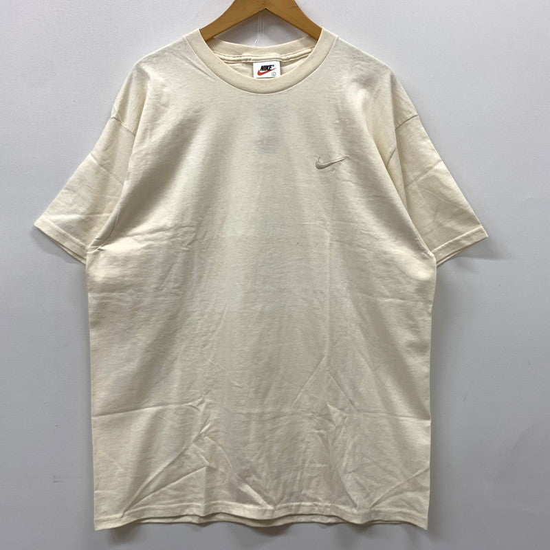 【中古品】【メンズ】 NIKE ナイキ 90's SWOOSH S/S TEE 90年代 スウォッシュ ショートスリーブ Tシャツ 半袖 トップス 148-260607-ko-04-tei サイズ：L カラー：アイボリー 万代Net店