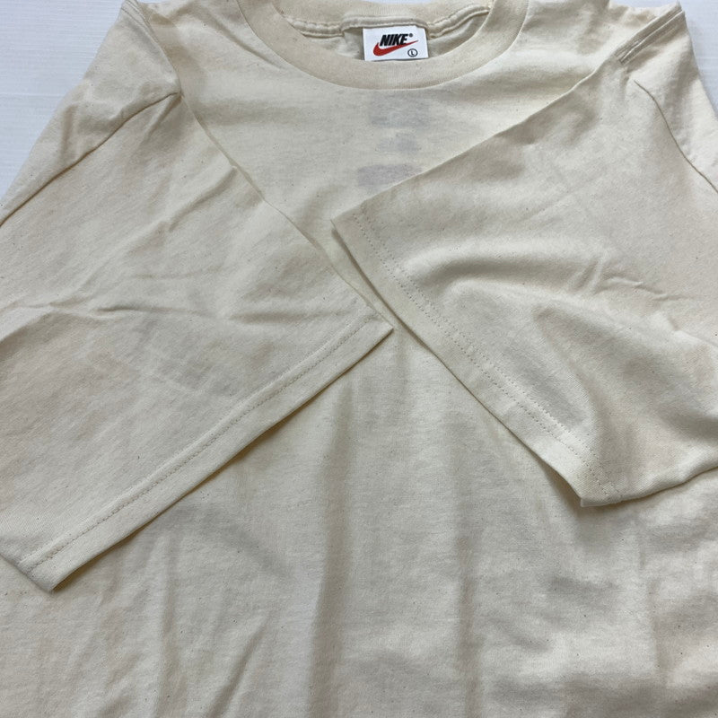 【中古品】【メンズ】 NIKE ナイキ 90's SWOOSH S/S TEE 90年代 スウォッシュ ショートスリーブ Tシャツ 半袖 トップス 148-260607-ko-04-tei サイズ：L カラー：アイボリー 万代Net店