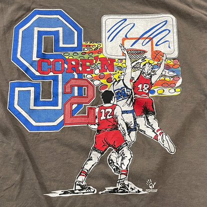 【中古品】【メンズ】 NIKE ナイキ 90's SCORE 2 TEE 90年代 2 スコア Tシャツ 半袖 トップス 148-260830-sa-02-tei サイズ：L カラー：ブラウン 万代Net店
