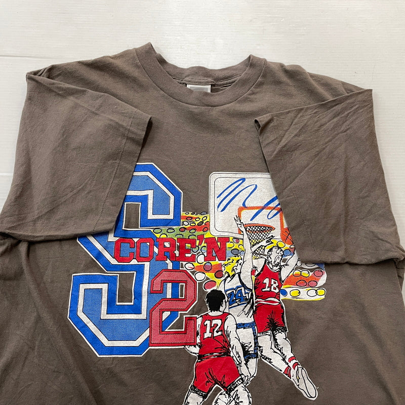 【中古品】【メンズ】 NIKE ナイキ 90's SCORE 2 TEE 90年代 2 スコア Tシャツ 半袖 トップス 148-260830-sa-02-tei サイズ：L カラー：ブラウン 万代Net店