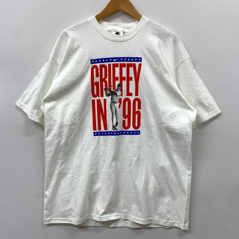 【現状渡し品】【メンズ】 NIKE 90's GRIFFEY IN 96 Ｓ/S TEE 90年代 グリフィー イン 96 ショートスリーブ Tシャツ 半袖 トップス 148-260607-ko-05-tei サイズ：L カラー：ホワイト 万代Net店