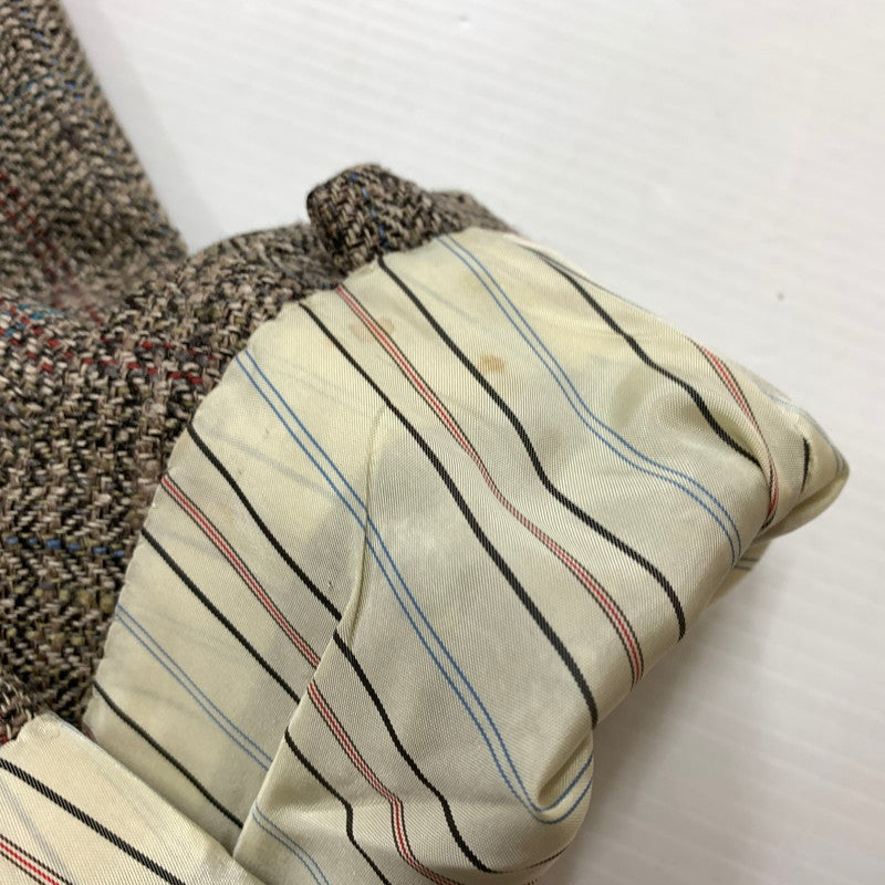 【現状渡し品】【メンズ】 POLO RALPH LAUREN ポロラルフローレン TWEED TAILORED JACKET VINTAGE ツイード テーラードジャケット ライトアウター カジュアルジャケット ヴィンテージ 145-260610-ko-13-tei サイズ：不明 カラー：ブラウン 万代Net店