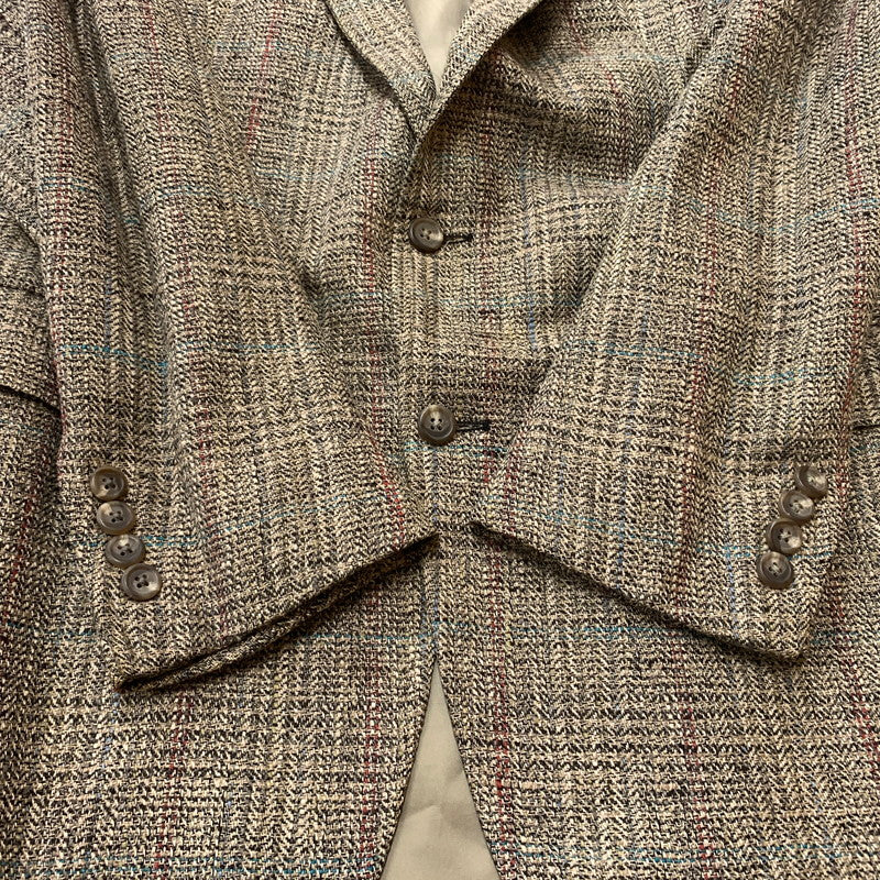 【現状渡し品】【メンズ】 POLO RALPH LAUREN ポロラルフローレン TWEED TAILORED JACKET VINTAGE ツイード テーラードジャケット ライトアウター カジュアルジャケット ヴィンテージ 145-260610-ko-13-tei サイズ：不明 カラー：ブラウン 万代Net店