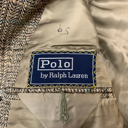 【現状渡し品】【メンズ】 POLO RALPH LAUREN ポロラルフローレン TWEED TAILORED JACKET VINTAGE ツイード テーラードジャケット ライトアウター カジュアルジャケット ヴィンテージ 145-260610-ko-13-tei サイズ：不明 カラー：ブラウン 万代Net店