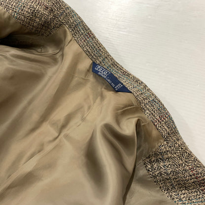【現状渡し品】【メンズ】 POLO RALPH LAUREN ポロラルフローレン TWEED TAILORED JACKET VINTAGE ツイード テーラードジャケット ライトアウター カジュアルジャケット ヴィンテージ 145-260610-ko-13-tei サイズ：不明 カラー：ブラウン 万代Net店