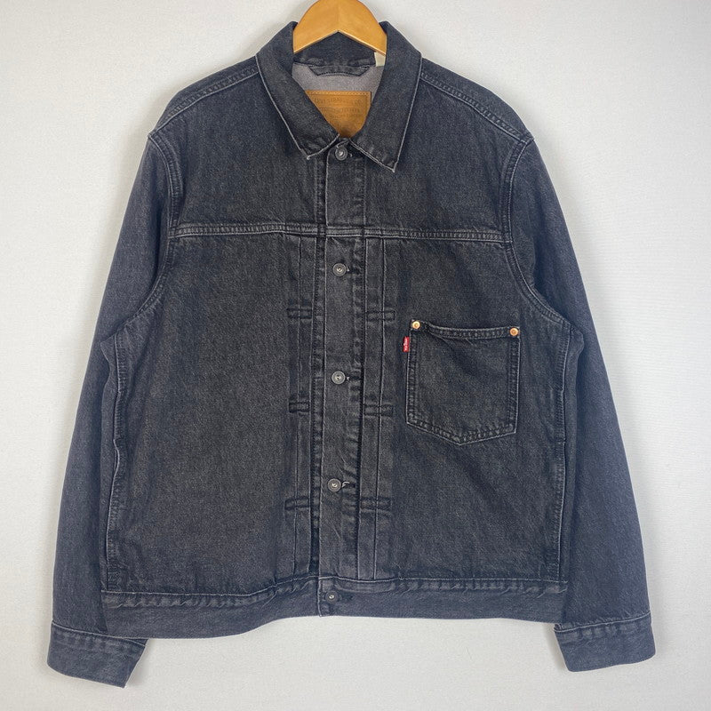 【中古品】【メンズ】 Levi’s リーバイス 1ST TRUCKER JACKET BLACK STONEWASH A3174-0000 ファーストトラッカージャケット ブラックストーンウォッシュ デニムジャケット アウター Gジャン 145-260613-ss-03-tei サイズ：L カラー：ブラック 万代Net店