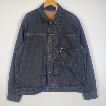 【中古品】【メンズ】 Levi’s リーバイス 1ST TRUCKER JACKET BLACK STONEWASH A3174-0000 ファーストトラッカージャケット ブラックストーンウォッシュ デニムジャケット アウター Gジャン 145-260613-ss-03-tei サイズ：L カラー：ブラック 万代Net店