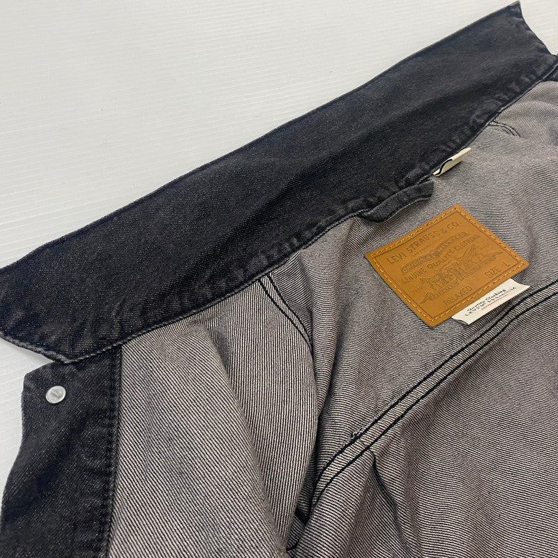 【中古品】【メンズ】 Levi’s リーバイス 1ST TRUCKER JACKET BLACK STONEWASH A3174-0000 ファーストトラッカージャケット ブラックストーンウォッシュ デニムジャケット アウター Gジャン 145-260613-ss-03-tei サイズ：L カラー：ブラック 万代Net店