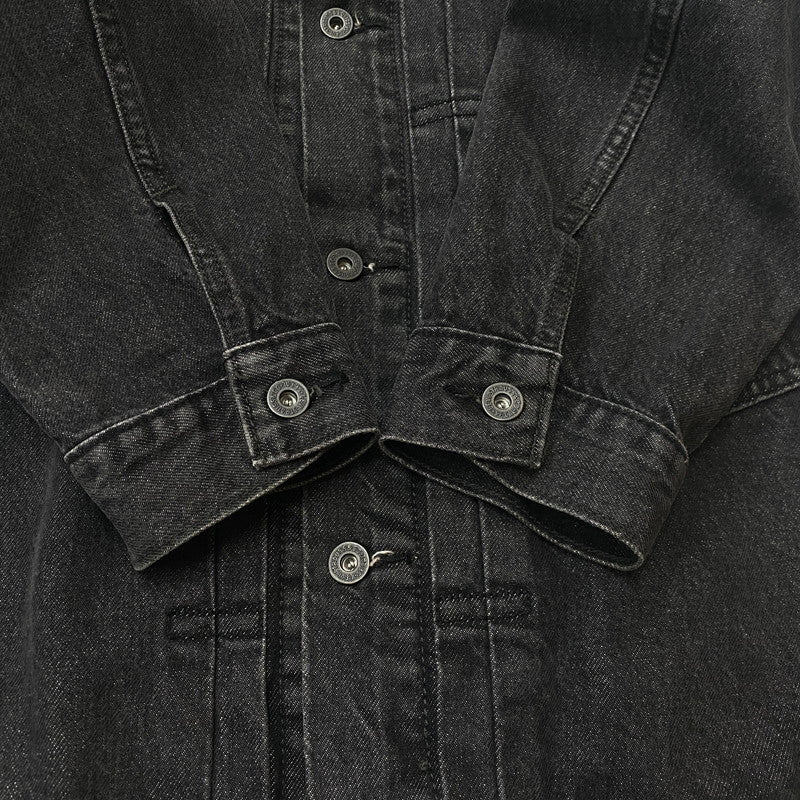 【中古品】【メンズ】 Levi’s リーバイス 1ST TRUCKER JACKET BLACK STONEWASH A3174-0000 ファーストトラッカージャケット ブラックストーンウォッシュ デニムジャケット アウター Gジャン 145-260613-ss-03-tei サイズ：L カラー：ブラック 万代Net店