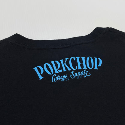 【中古品】【メンズ】 PORKCHOP ポークチョップ S/S TEE ショート スリーブ Tシャツ 半袖 145-260807-sa-13-tei サイズ：XL カラー：ブラック 万代Net店