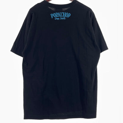 【中古品】【メンズ】 PORKCHOP ポークチョップ S/S TEE ショート スリーブ Tシャツ 半袖 145-260807-sa-13-tei サイズ：XL カラー：ブラック 万代Net店