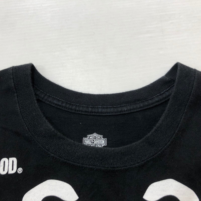 【中古品】【メンズ】 NEIGHBORHOOD ネイバーフッド × HARLEY DAVIDSON ハーレー ダビッドソン 別注コラボ 22AW NEIGHBORHOOD H-D . CREWNECK 222PC05N-CS01 クルーネック トップス 長袖 142-260609-sa-13-tei サイズ：XL カラー：ブラック 万代Net店