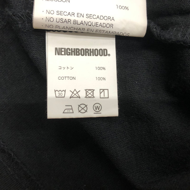 【中古品】【メンズ】 NEIGHBORHOOD ネイバーフッド × HARLEY DAVIDSON ハーレー ダビッドソン 別注コラボ 22AW NEIGHBORHOOD H-D . CREWNECK 222PC05N-CS01 クルーネック トップス 長袖 142-260609-sa-13-tei サイズ：XL カラー：ブラック 万代Net店