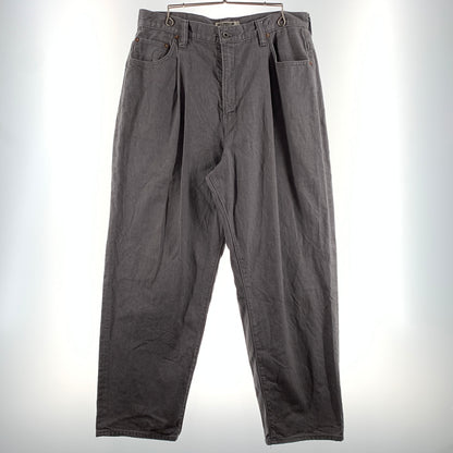 【中古品】【メンズ】 COOTIE クーティー RAZA 1 TUCK DENIM PANTS CTE-21S104 ワンタック デニムパンツ ボトムス ルーズフィット 153-260720-ko-11-tei サイズ：L カラー：グレー 万代Net店