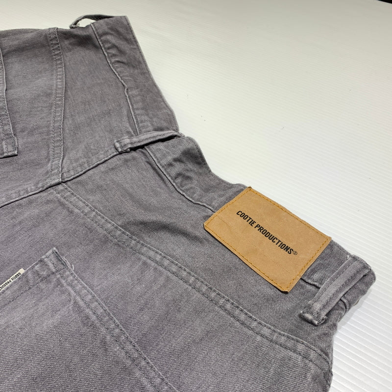 【中古品】【メンズ】 COOTIE クーティー RAZA 1 TUCK DENIM PANTS CTE-21S104 ワンタック デニムパンツ ボトムス ルーズフィット 153-260720-ko-11-tei サイズ：L カラー：グレー 万代Net店