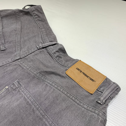 【中古品】【メンズ】 COOTIE クーティー RAZA 1 TUCK DENIM PANTS CTE-21S104 ワンタック デニムパンツ ボトムス ルーズフィット 153-260720-ko-11-tei サイズ：L カラー：グレー 万代Net店