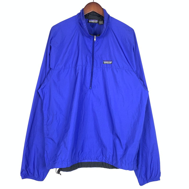 【現状渡し品】【メンズ】 patagonia パタゴニア VELOCITY PULLOVER JACKET 24090 ベロシティ プルオーバー ジャケット ライトアウター ハーフジップ 144-260610-ko-09-tei サイズ：L カラー：ブルー 万代Net店