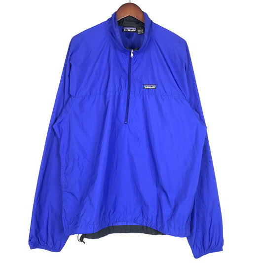 【現状渡し品】【メンズ】 patagonia パタゴニア VELOCITY PULLOVER JACKET 24090 ベロシティ プルオーバー ジャケット ライトアウター ハーフジップ 144-260610-ko-09-tei サイズ：L カラー：ブルー 万代Net店