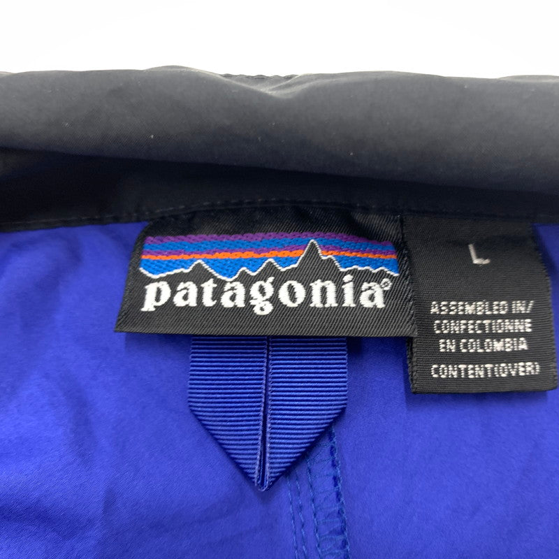 【現状渡し品】【メンズ】 patagonia パタゴニア VELOCITY PULLOVER JACKET 24090 ベロシティ プルオーバー ジャケット ライトアウター ハーフジップ 144-260610-ko-09-tei サイズ：L カラー：ブルー 万代Net店