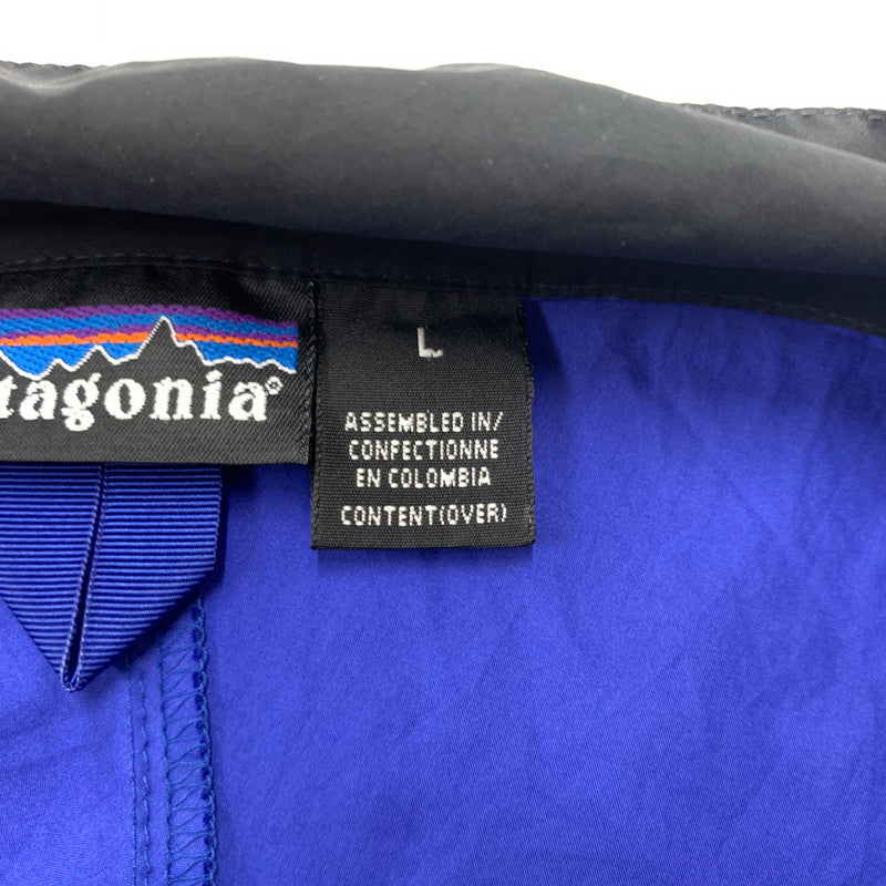 【現状渡し品】【メンズ】 patagonia パタゴニア VELOCITY PULLOVER JACKET 24090 ベロシティ プルオーバー ジャケット ライトアウター ハーフジップ 144-260610-ko-09-tei サイズ：L カラー：ブルー 万代Net店
