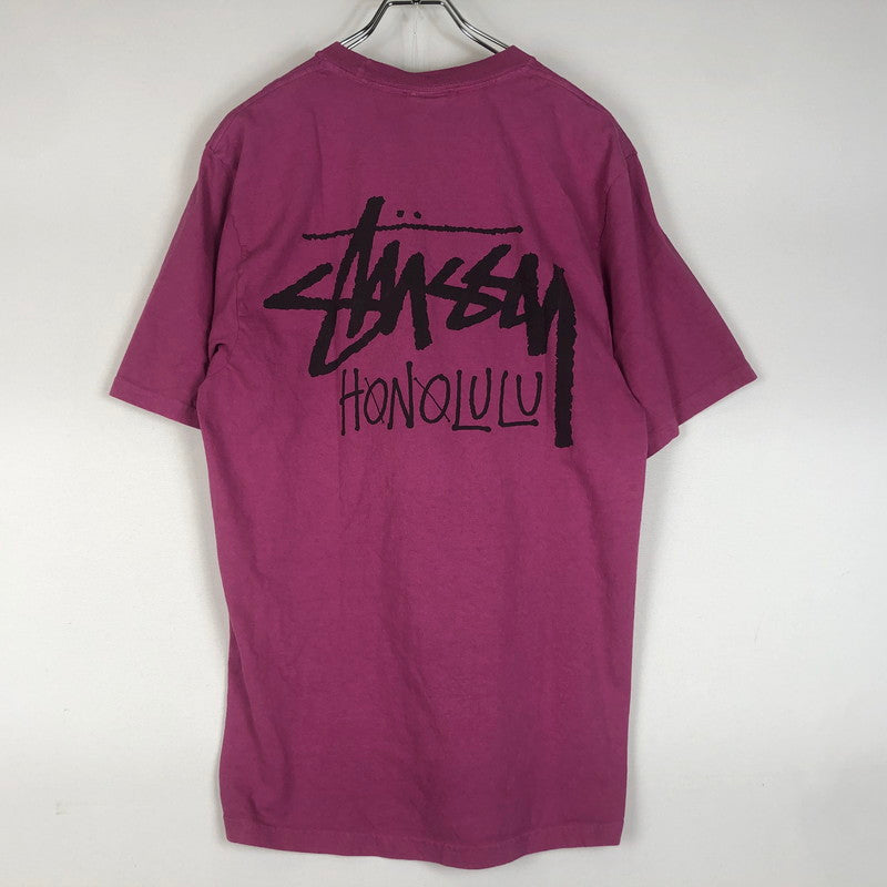 【中古品】【メンズ】 STUSSY ステューシー　HONOLULU TEE ホノルル限定 Tシャツ 半袖 トップス 142-260609-sa-01-tei サイズ：M カラー：パープル 万代Net店