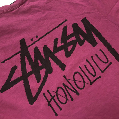 【中古品】【メンズ】 STUSSY ステューシー　HONOLULU TEE ホノルル限定 Tシャツ 半袖 トップス 142-260609-sa-01-tei サイズ：M カラー：パープル 万代Net店