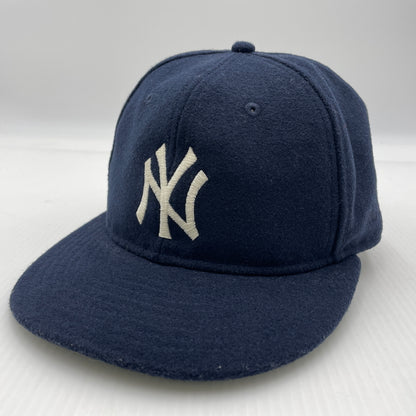【中古品】【メンズ】 NEW ERA ニューエラ × FEAR OF GOD ESSENTIALS フィアオブゴッド エッセンシャルズ 別注 コラボ 59FIFTY WOOL RETRO CROWN CAP ウール レトロ クラウン キャップ 帽子 185-260805-ko-07-tei カラー：ネイビー 万代Net店